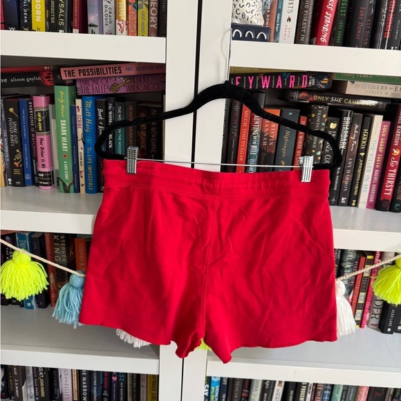 Gap red retro vintage spell out cut off lounge pull on y2k 2000s sweat shorts - Picture 5 of 5